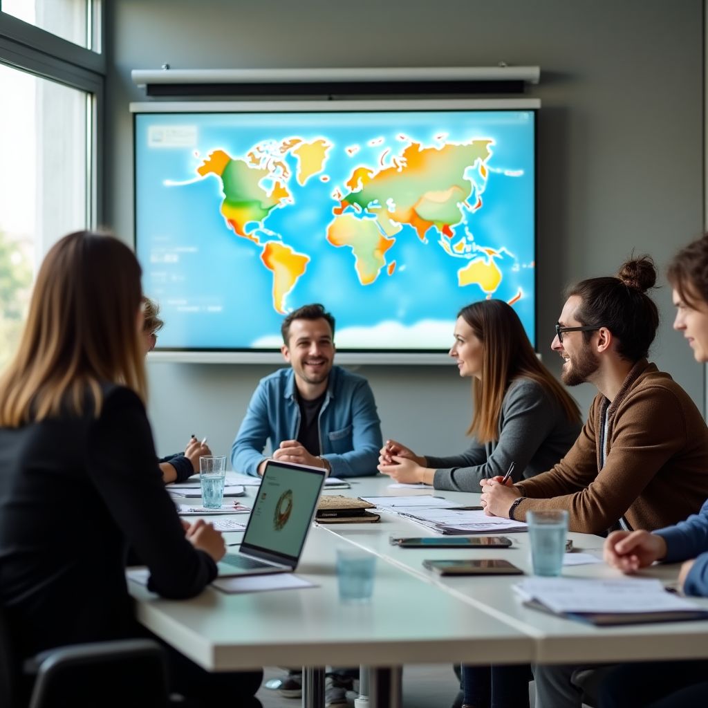 Equipo en reunión estratégica