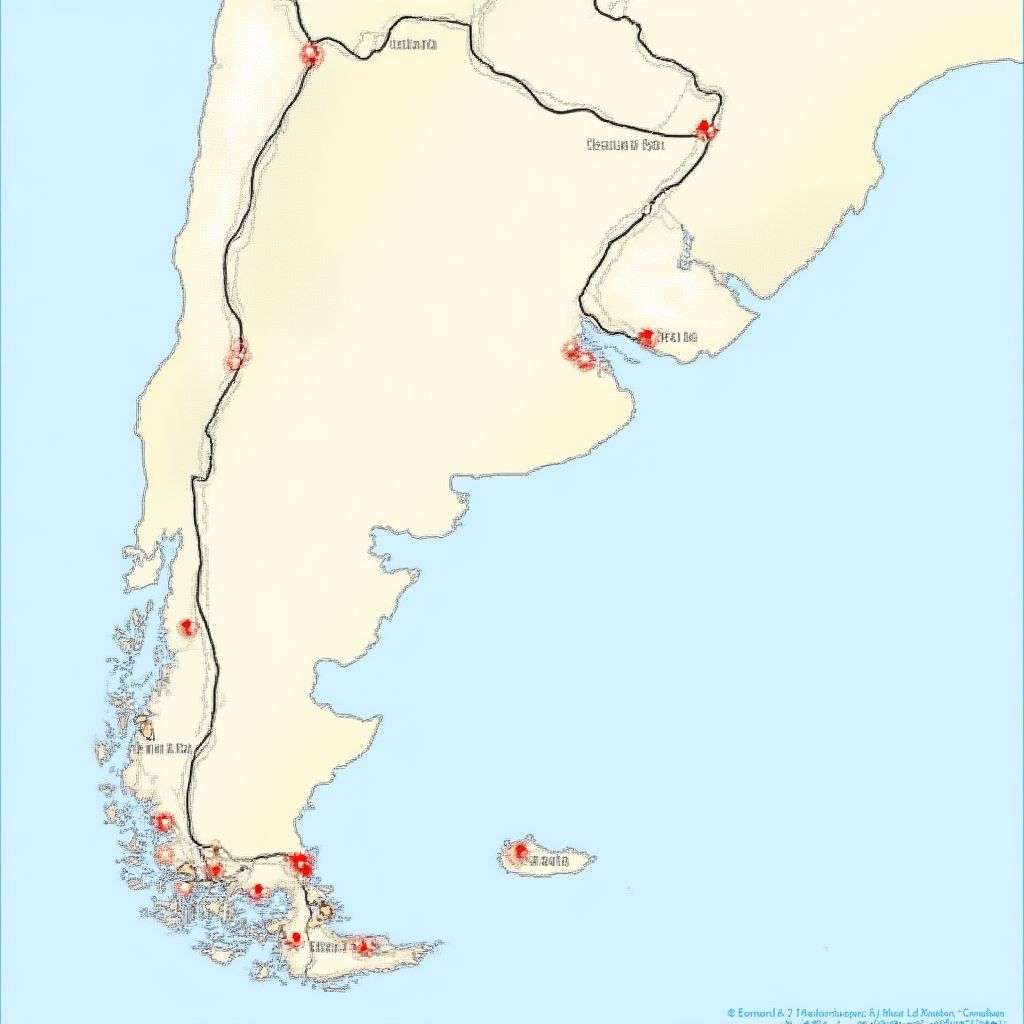 Mapa interactivo de estaciones en Argentina